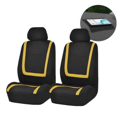 Unique Flat Cloth 47 in. x 23 in. x 1 in. Seat Covers - Front Set