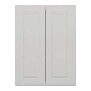27 in. W x 12 in. D x 36 in. H in Traditional Dove Plywood Ready to Assemble Wall Kitchen Cabinet