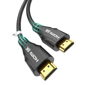 6.6 ft. RG6 Shielded Gold Plated HDMI Cable Wire - Black