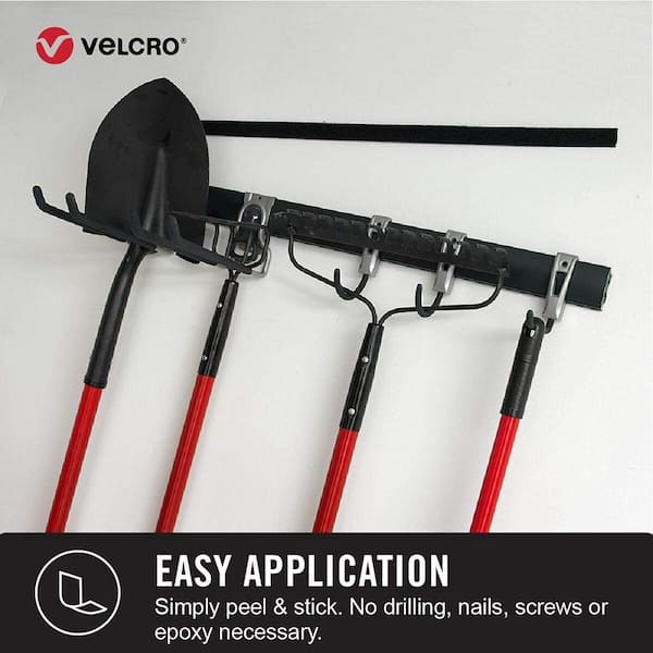 VELCRO® Industrial Strength Fastener 4 In. X 2 In. Black Strips Set Of 2  [Pack Of 6] (6PK-90199)