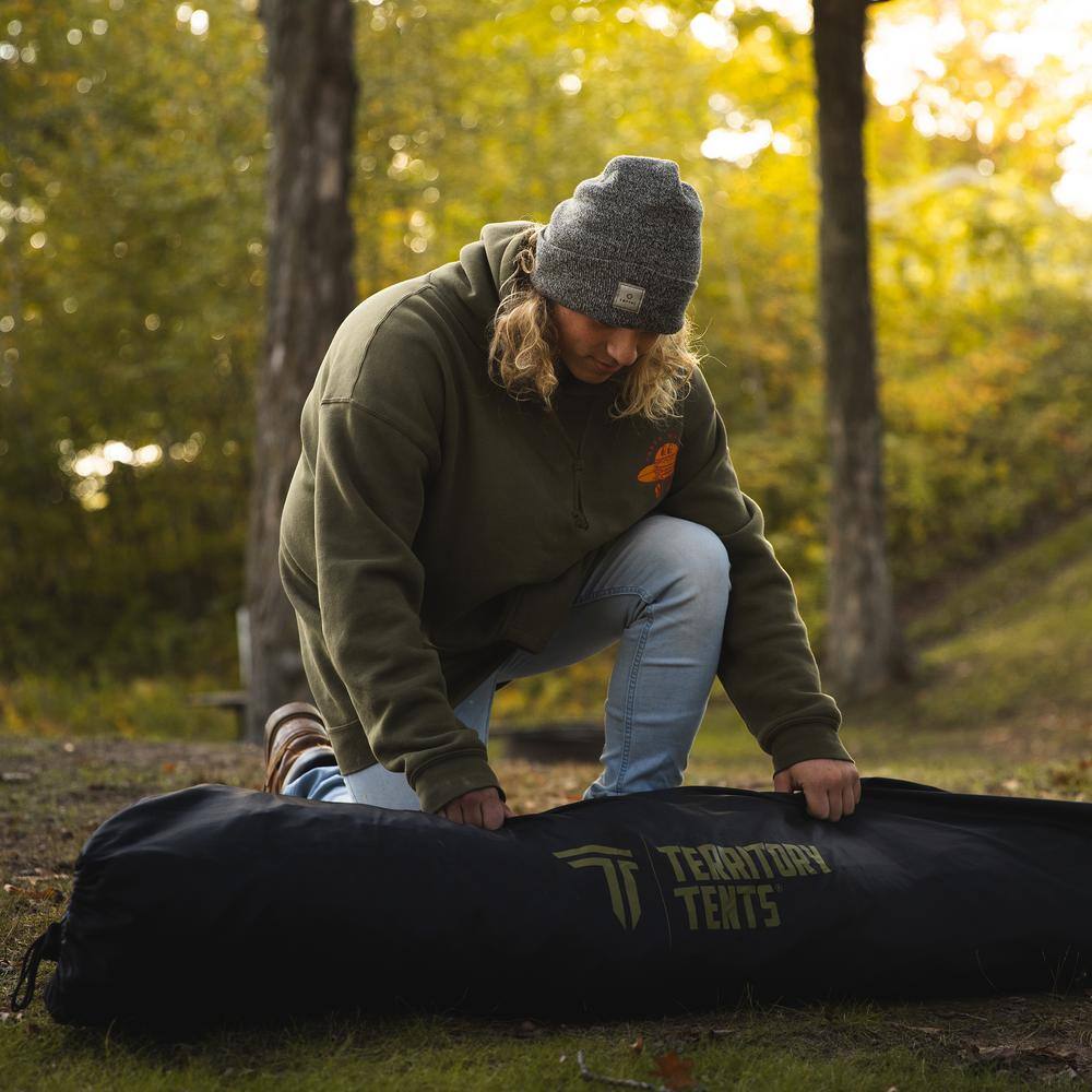 Deep Blue Four Season Dome Camping Tent with Carry Bag