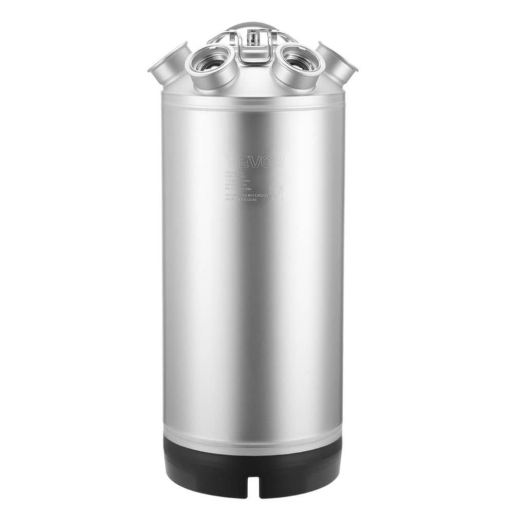 Cleaning Keg, 5 Gal. /19L Keg Line Cleaning Kit with 4 D Coupler Connections & Rubber Base, Beer Lines Cleaner Used