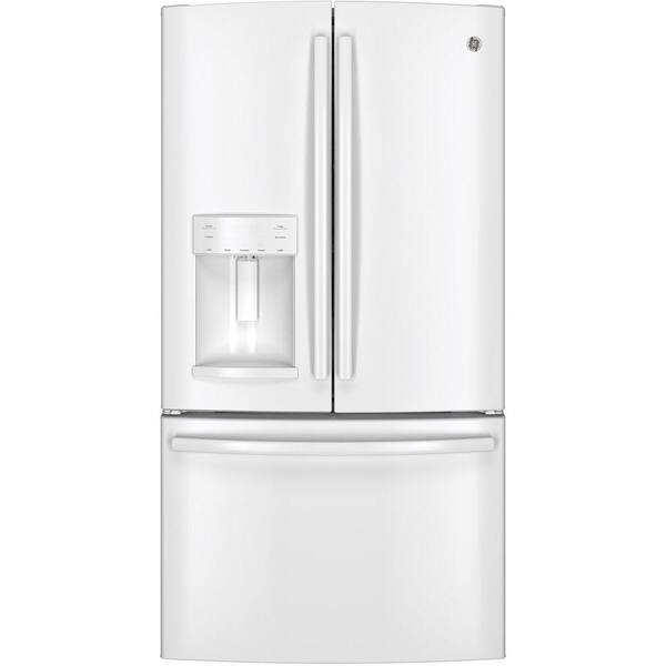 GE 27.7 cu. ft. French Door Refrigerator in White