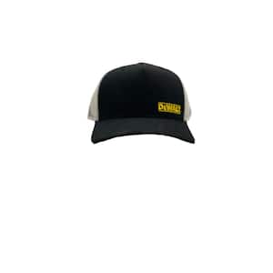 Wallace Unisex Cotton/Polyester Trucker Black/Grey with Yellow Logo Baseball Cap
