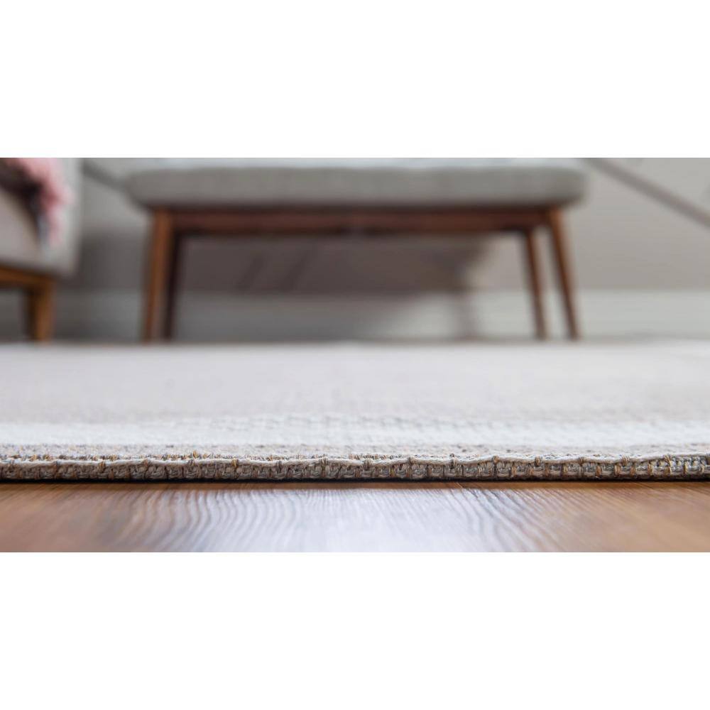 Decatur Taupe Trellis Runner Rug 2'2" x 6'0" with Easy Care Features