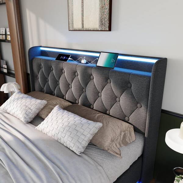 King Size Upholstered Storage Beds You'll Love - View #12