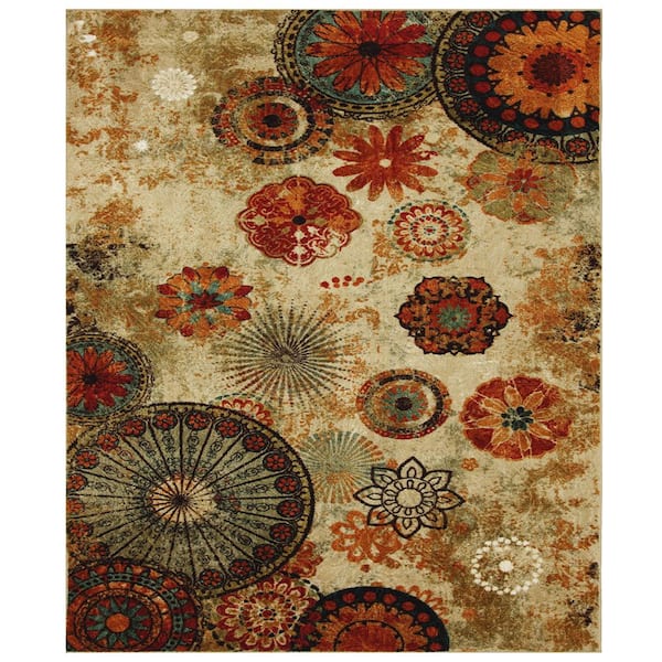 Mohawk Home Caravan Medallion Multi 10 ft. x 10 ft. Area Rug-512910