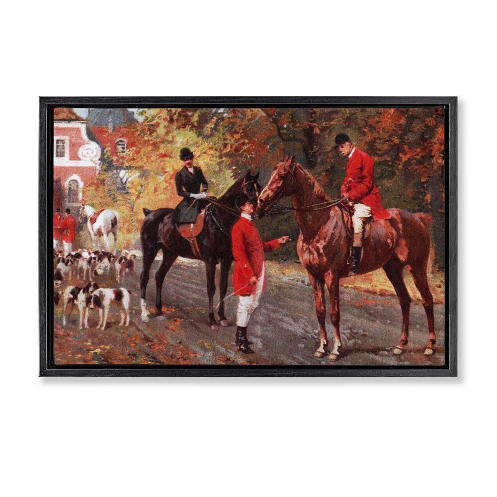 Vintage Horses and Jockeys by Tina Higgins Designs, Inc. Black Floater Frame People Graphic Art Print 17 in. x 25 in. price history on PriceWatchPro