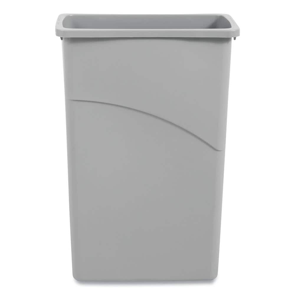 PRO&Family 92 Qt. / 23 Gallon / 87 Liters Gray Square Tall Trash Can. Trash  Bin Kitchen Garbage Can Waste Basket Recycle Bin