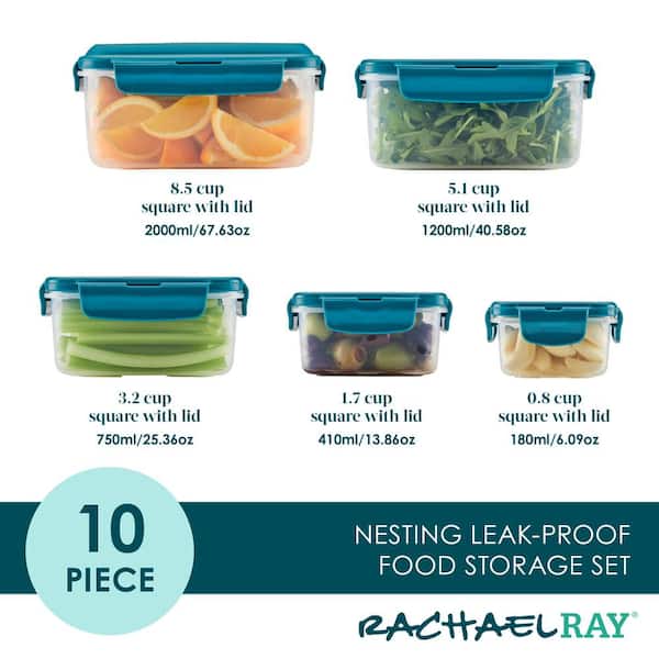 https://images.thdstatic.com/productImages/57fe8997-f1b1-4f99-a92e-3a261893666d/svn/clear-with-teal-lids-rachael-ray-food-storage-containers-hpl980hs5t-4f_600.jpg