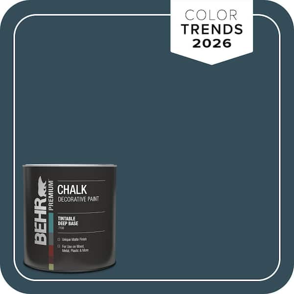 BEHR 1 qt. #HDC-CL-28 Nocturne Blue Interior Chalk Finish Paint