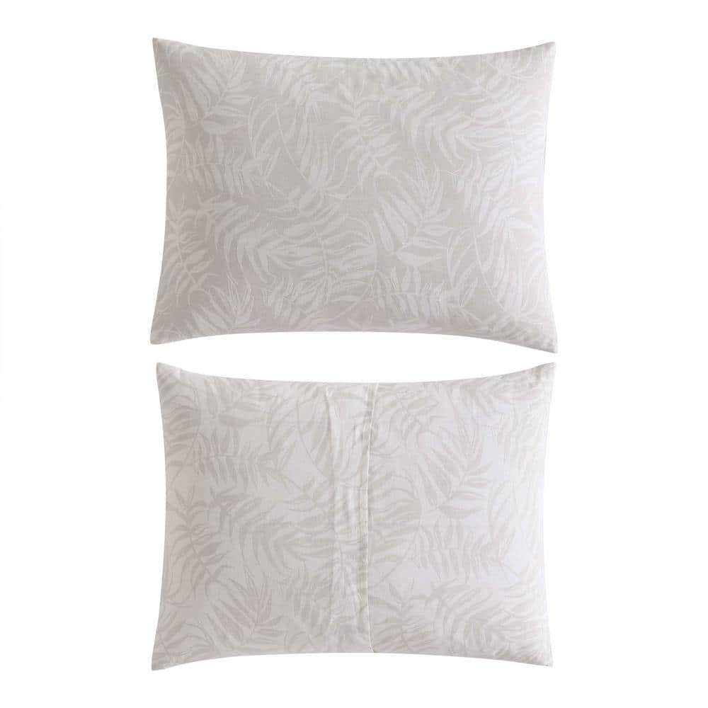 King White Cotton Bedspread Set with Decorative Pillow