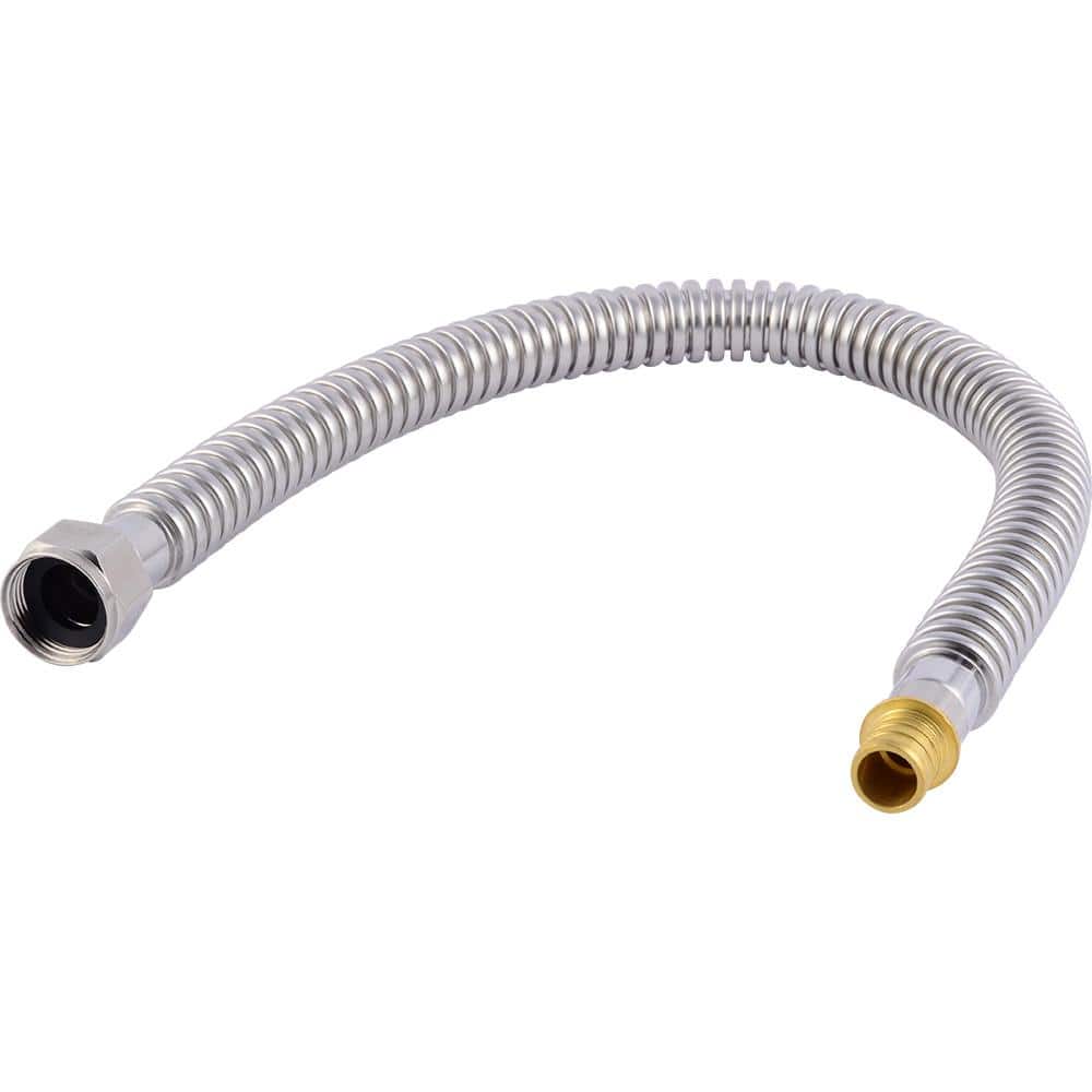 3/4 in. Crimp x 3/4 in. FIP x 24 in. Corrugated Stainless Steel Water Heater Connector price history on PriceWatchPro