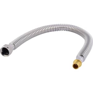 3/4 in. Crimp x 3/4 in. FIP x 24 in. Corrugated Stainless Steel Water Heater Connector