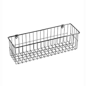 4 in. H x 13.5 in. W Chrome Alloy 1-Drawer Wide Mesh Wire Basket