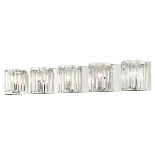 Ashton 5 Light Brushed Nickel ADA Bath Vanity