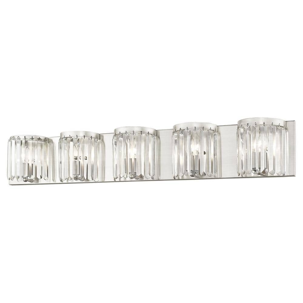 Ashton 5 Light Brushed Nickel ADA Bath Vanity