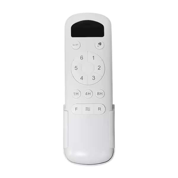 CACI Mall 6-Speed Handheld Remote Control and Receiver for Ceiling Fan without Light, Wall Holder Included