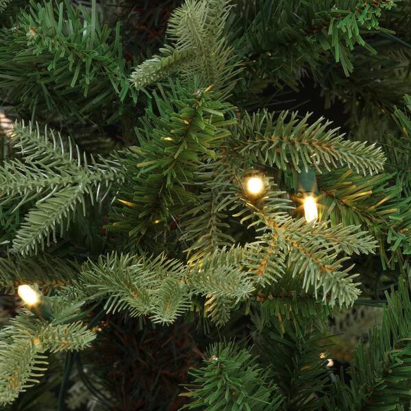 Home Accents Holiday 4 Ft Fraser Fir Potted Artificial Christmas Tree With 70 Warm White Mini Lights Brho710001th2 The Home Depot