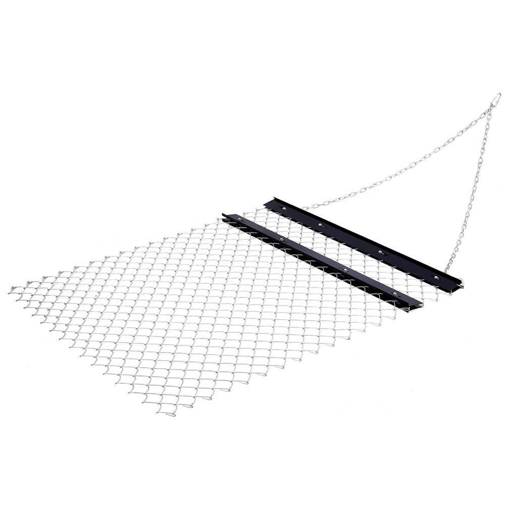 Kahomvis 84 in. Connecting Chain Steel Drag Harrow 4 ft. x 5 ft. ATV ...