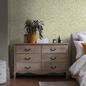 NEXT Ditsy Leaf Green Removable Non-Woven Paste the Wall Wallpaper