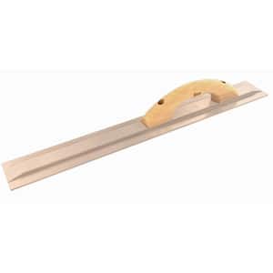 24 in. x 3-1/8 in. Magnesium Float with Wood Handle