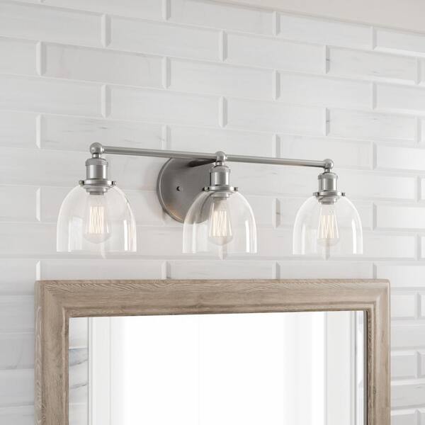 Home Decorators Collection Evelyn 3, Bathroom Light Fixtures Over Mirror Home Depot