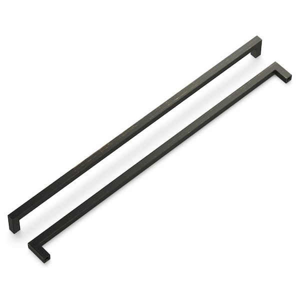 HICKORY HARDWARE Skylight Collection 18 in. Modern Vintage Bronze Bar Pull Handle for Kitchen, Bathroom, Furniture (1-Pack)
