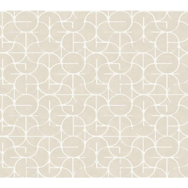 Looking Glass Beige Wallpaper Roll