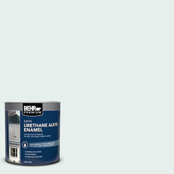 1 qt. #730E-1 Polar White Satin Enamel Urethane Alkyd Interior/Exterior Paint