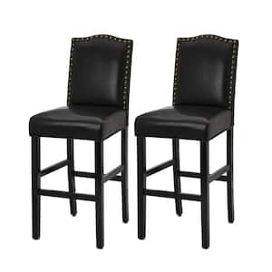 black nailhead bar stools