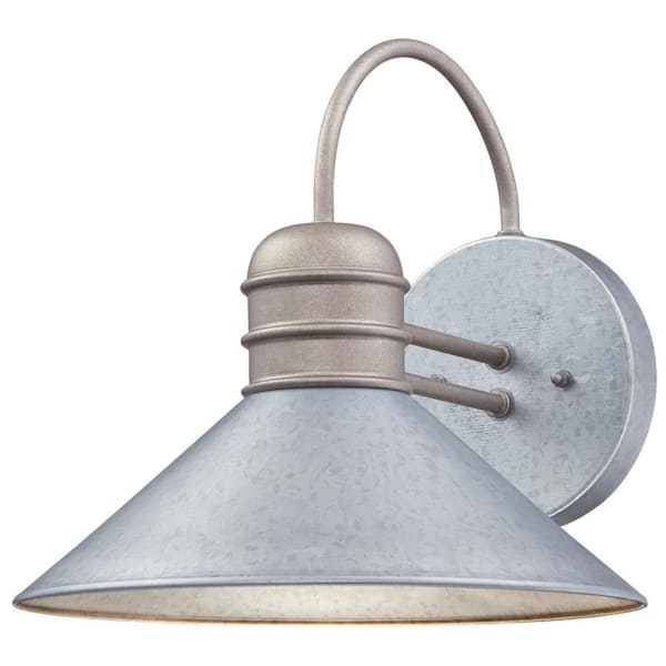 Westinghouse Watts Creek 1-Light Galvanized Steel Outdoor Wall Lantern Sconce