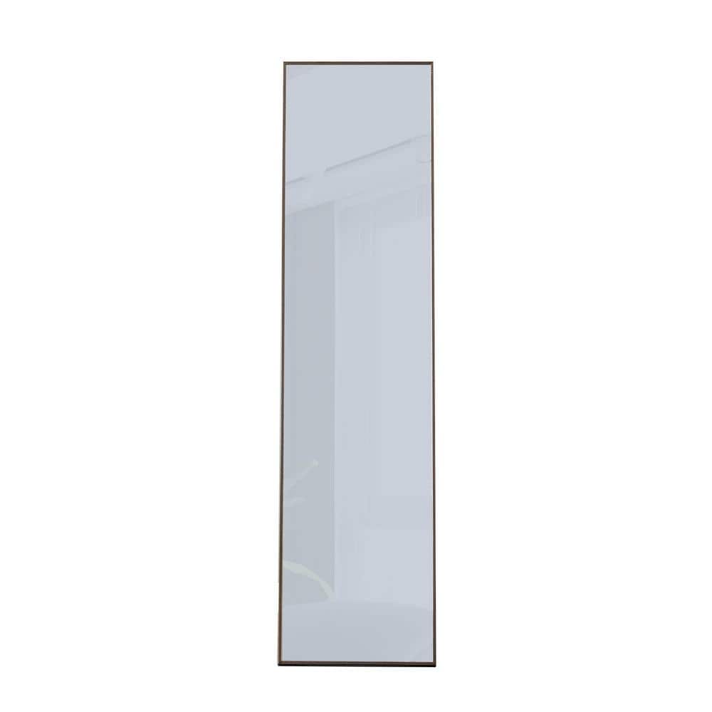 Practical Gray 15 in. W x 58 in. H Rectangle Solid Wood Full Length Mirror.