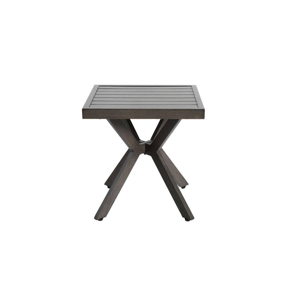 17.72 in. Square Aluminium Outdoor Side Table in Grey price history on PriceWatchPro