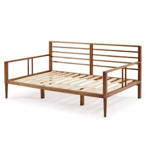 Modern Solid Wood Twin Spindle Daybed - Caramel