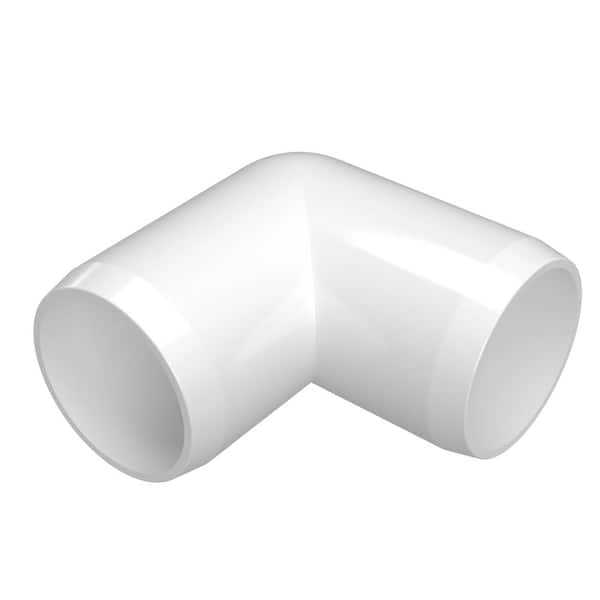 Formufit 1-1/2 in. Furniture Grade PVC 90-Degree Elbow in White (4-Pack)