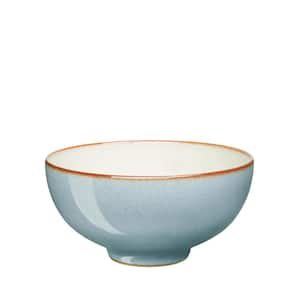 Heritage Terrace Stoneware 16.23 fl. oz. Light Blue Rice Bowl
