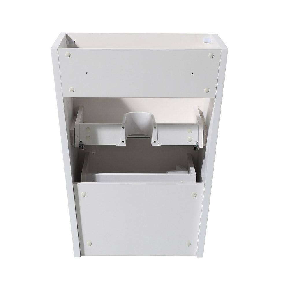 Milano 26" Glossy White MDF Freestanding Bathroom Vanity Base