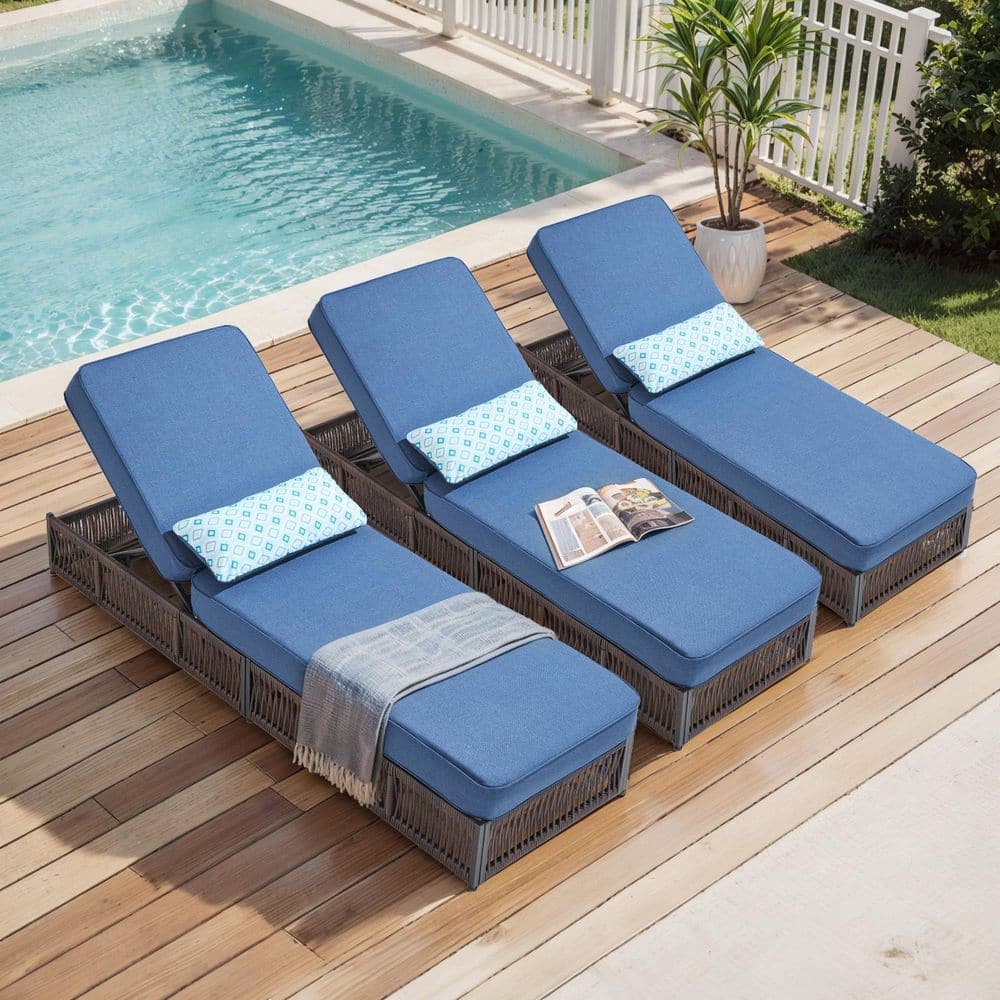 5 Thick Outdoor Chaise Lounge Cushionsnull