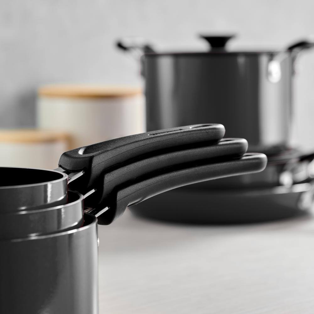 Tramontina 11-Piece Gray Aluminum Nonstick Nesting Cookware Set