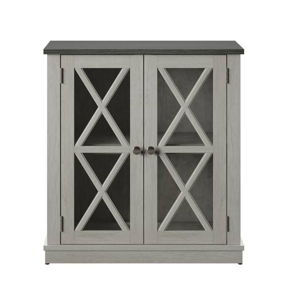 Twin Star Home Fairfax Oak Accent Cabinet With Mullions Ac6092-tpo116 