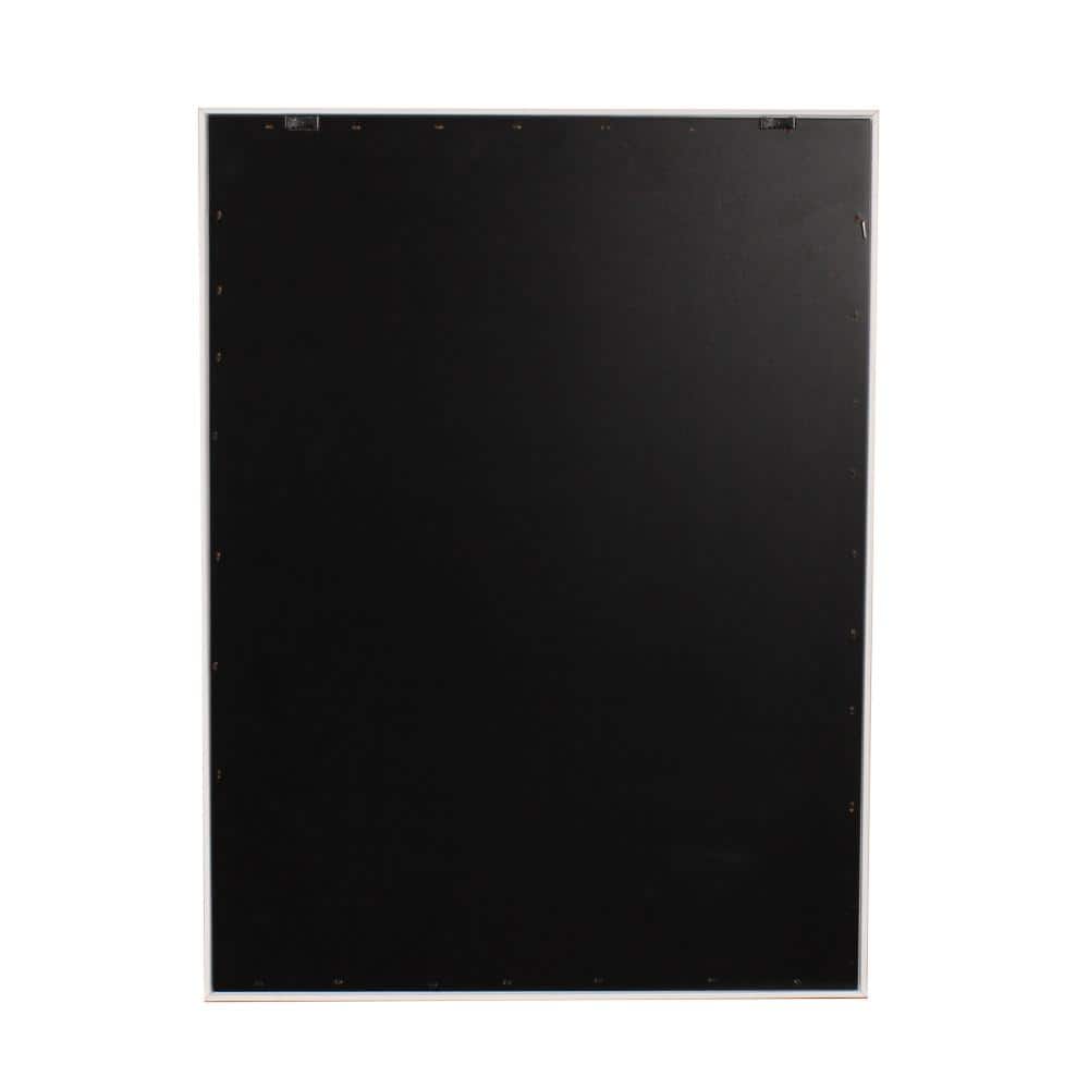 Natural Wood Framed Black and White Elephant Canvas Art for Kids