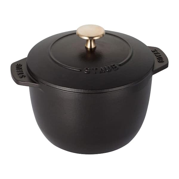 Cast Iron Petite French Oven, Dutch Oven, 1.5 qt. Round, Cast Iron, Made in France, Matte Black