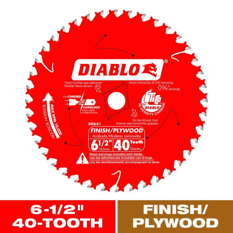 diablo 6-1/2 in. x 40 tooth