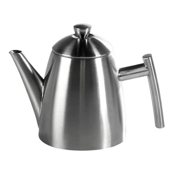 Primo 18/10 Stainless Steel Teapot with Infuser, Mirror Finish, 34 fl. oz.