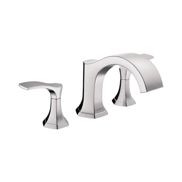 Hansgrohe Locarno 2-Handle Deck Mount Roman Tub Faucet in Chrome