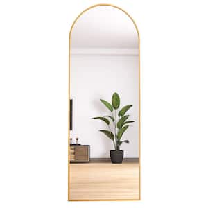 23 in. W x 65 in. H Arched Full Length Mirror Floor Dressing Mirror, Bathroom Vanity Mirror