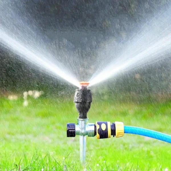 Lawn Sprinkler, Mobile Automatic 360 Degree Rotary Spray Head Garden  Sprinklers Irrigation Watering for Garden Greenhouse (Single Nozzle)