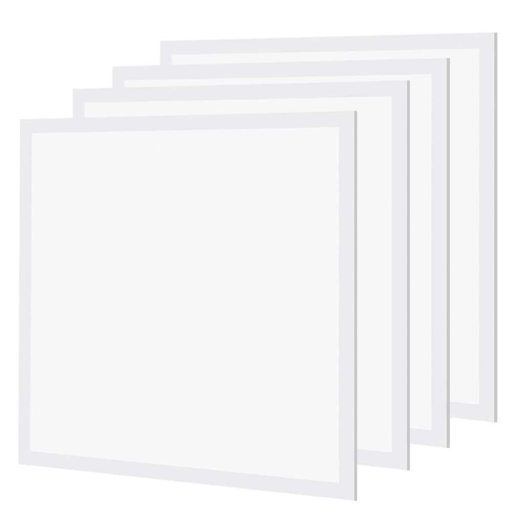 2 ft. x 2 ft. Integrated LED Flat Panel Light 5000K Dimmable 0-Volt to 10-Volt 5800 Lumens LED Troffer Light (4-Pack) price history on PriceWatchPro