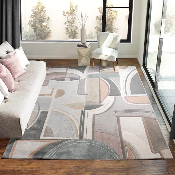 Liverpool Gray 5 ft. 3 in. x 7 ft. 5 in. Indoor Area Rug